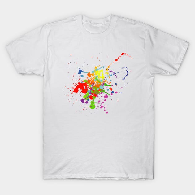 Paint Splash T-Shirt by BokeeLee